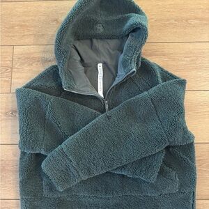 Lululemon Athletica Green Fleece Hoodie